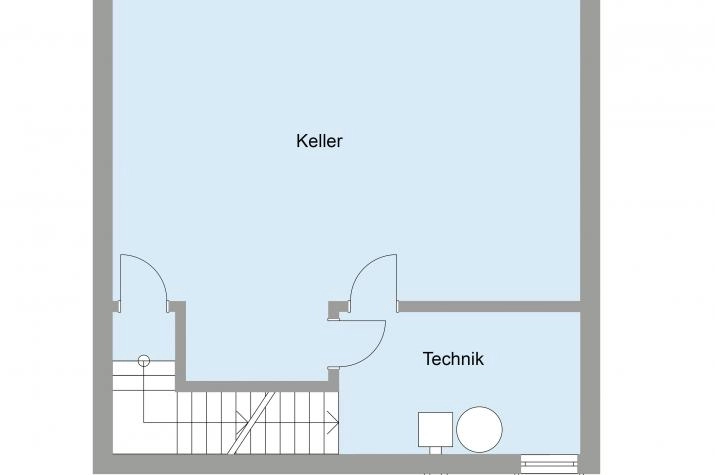 Grundriss Kaiser, Kellergeschoss