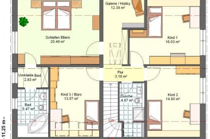 Kowalski Haus - CELINE 285 - grundriss dg Kowalski Haus - CELINE 285 - grundriss dg