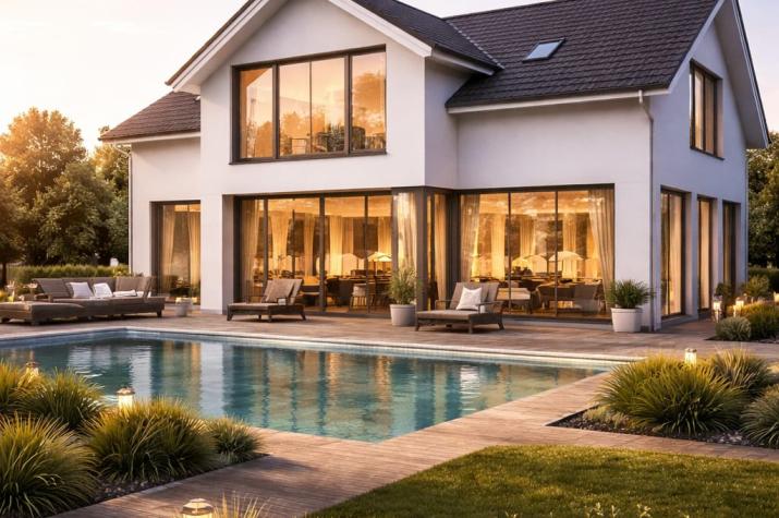 Luxana Dream 168 - Südseite mit Pool