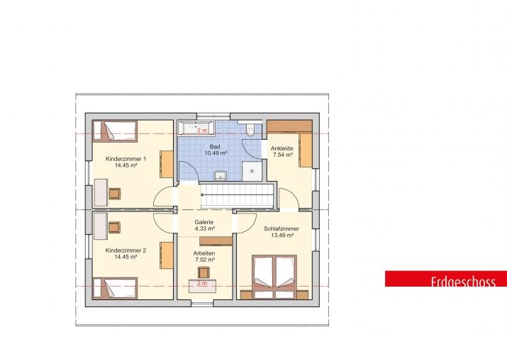Mainz - Modern, schlank und flexibel, Dachgeschoss