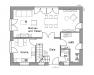 Massiv-Hausidee EH 140 M - EG-Grundriss EH 140 M