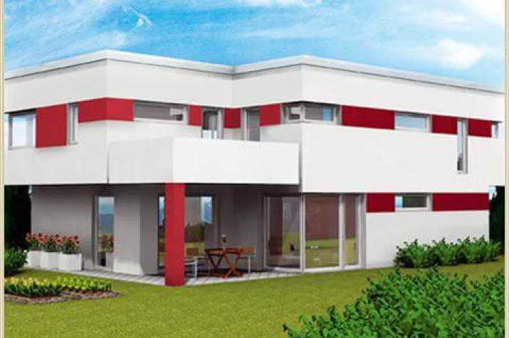 Passivhaus, mit Flachdach, 209 m² Wohnfläche
