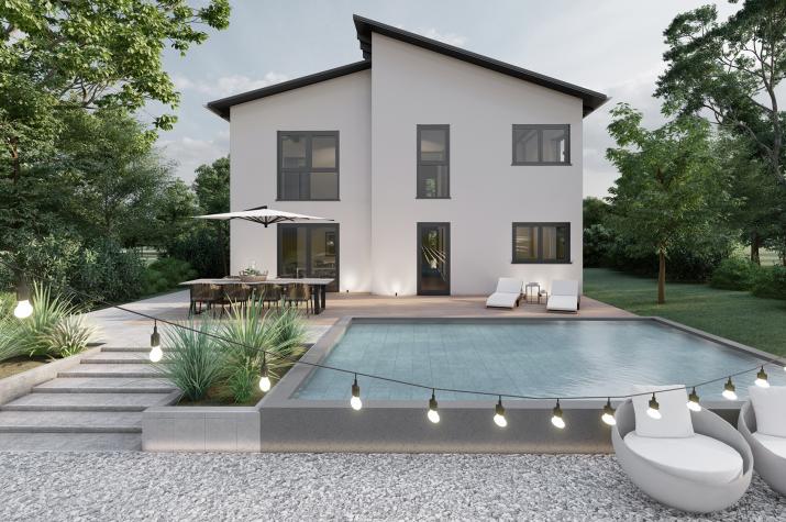 PULTDACH HAUS MUSCHEID 30-045 - Pultdach Haus Muscheid 30-045