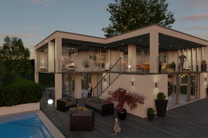 PURE 6 - Terrasse abends PURE 6 - Terrasse abends
