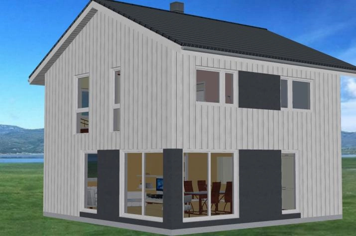 Grundriss Niedrigenergiehaus, 104 m² Wohnfläche