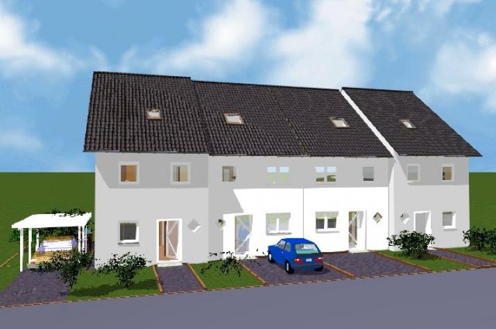 Reihenhaus Maintal  mit 4 WE - Ansicht des Reihenhauses Maintal