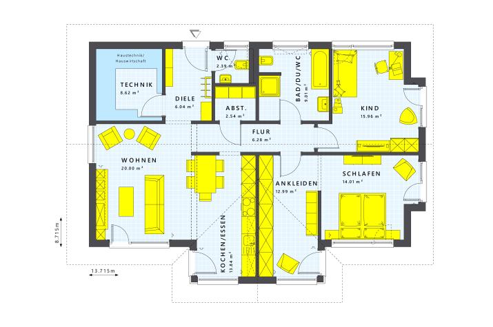 SOLUTION 101 V2 - Grundriss Erdgeschoss SOLUTION 101 V2 - Grundriss Erdgeschoss