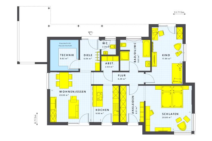 SOLUTION 101 V4 - Grundriss Erdgeschoss SOLUTION 101 V4 - Grundriss Erdgeschoss