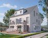 SOLUTION 117 XL V4 - Urbanes Doppelhaus mit Pultdachgaube und Sitzfenster im Erker „Chillout”