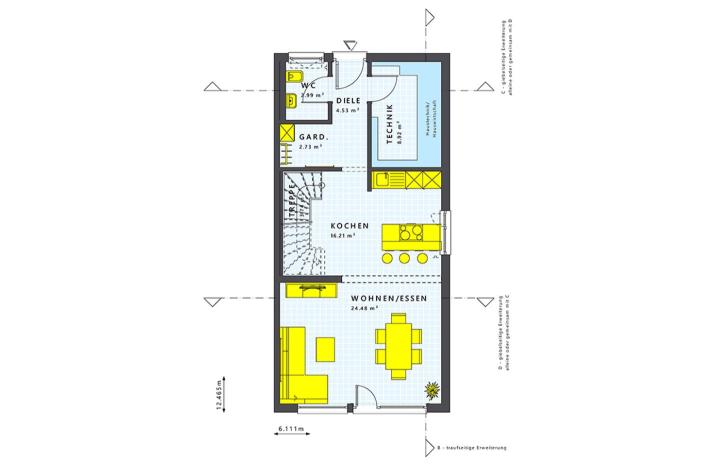 SOLUTION 125 L V2 - Grundriss Erdgeschoss SOLUTION 125 L V2 - Grundriss Erdgeschoss