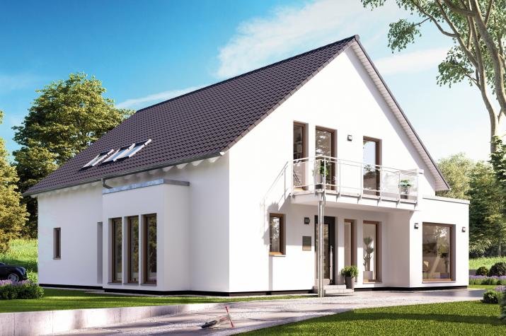 SOLUTION 230 V3 - Helles, modernes Mehrgenerationenhaus mit Übereck-Panoramaerker