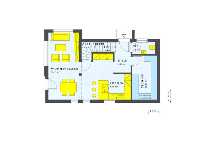 SUNSHINE 112 FD - Grundriss Erdgeschoss SUNSHINE 112 FD - Grundriss Erdgeschoss