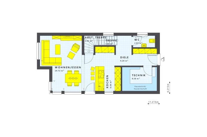 SUNSHINE 112 SD, Grundriss Erdgeschoss