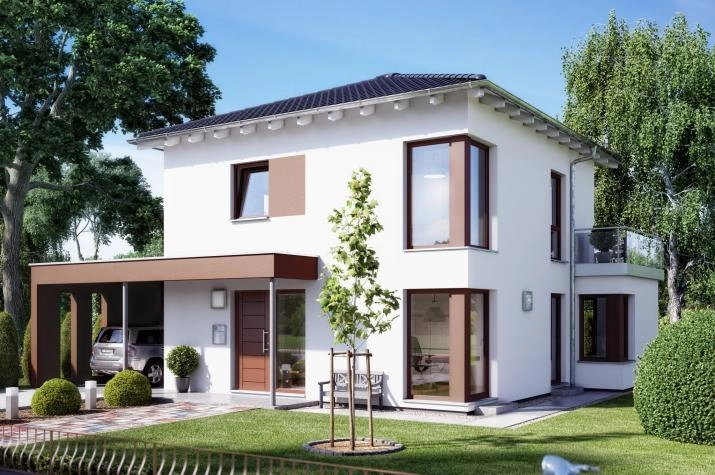 SUNSHINE 113 V7, Großzügiges Einfamilienhaus mit Übereckerker und Balkon