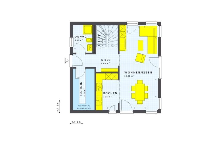 Grundriss bis 350.000 € mit 5 Zimmern, 125 m² Wohnfläche