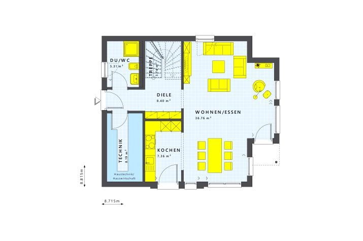 Grundriss bis 350.000 € mit 4 Zimmern, 125 m² Wohnfläche