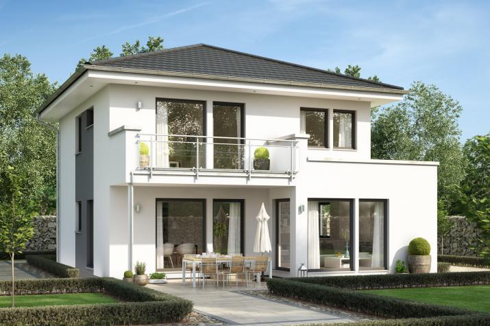 SUNSHINE 126 V7 - Großzügiges Walmdachhaus mit Übereckerker und Balkon SUNSHINE 126 V7 - Großzügiges Walmdachhaus mit Übereckerker und Balkon