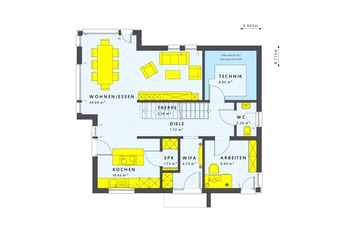 Grundriss bis 400.000 € mit 5 Zimmern, 143 m² Wohnfläche