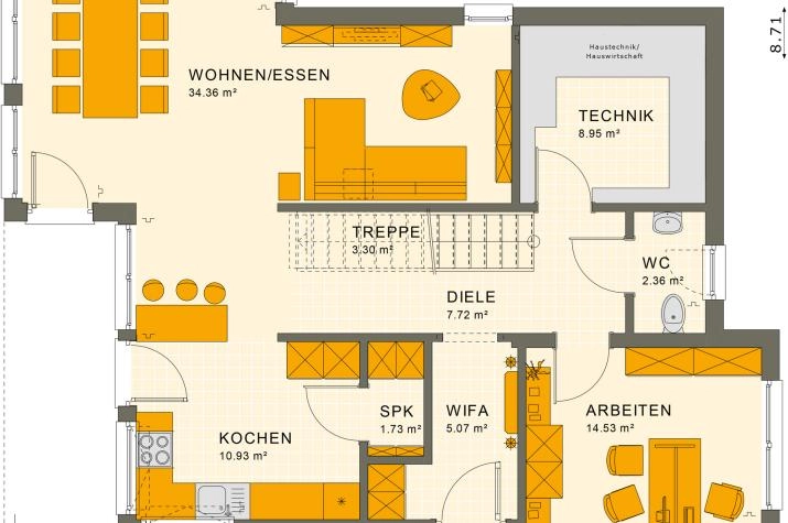 Grundriss bis 350.000 € mit 5 Zimmern, 143 m² Wohnfläche