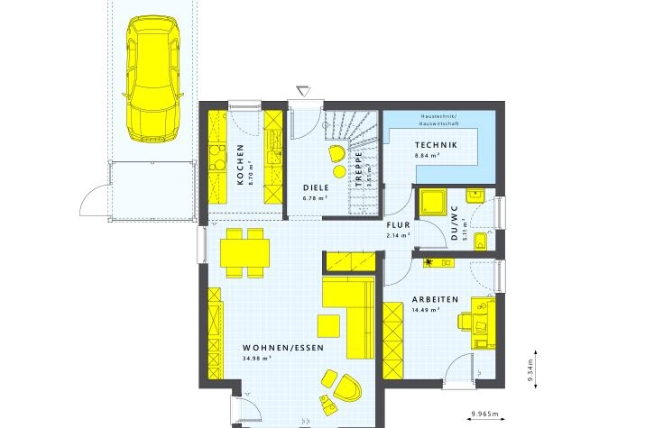 Grundriss bis 400.000 € mit 5 Zimmern, 150 m² Wohnfläche