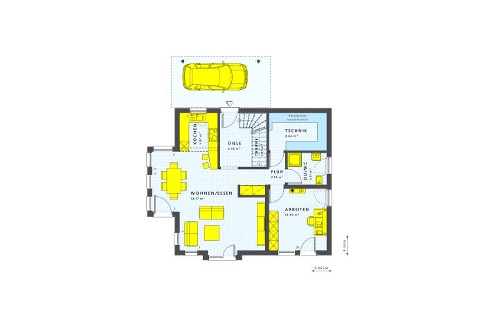 Grundriss bis 400.000 € mit 5 Zimmern, 150 m² Wohnfläche
