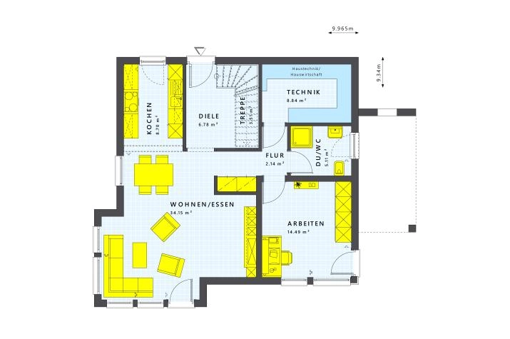Grundriss bis 500.000 € mit 5 Zimmern, 155 m² Wohnfläche