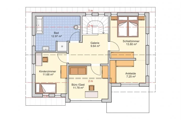 Grundriss Solaris: Design trifft auf Funktionalität, Dachgeschoss