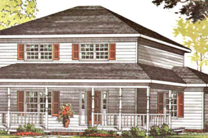 Amerikanisches Haus, mit Zeltdach, 144 m² Wohnfläche