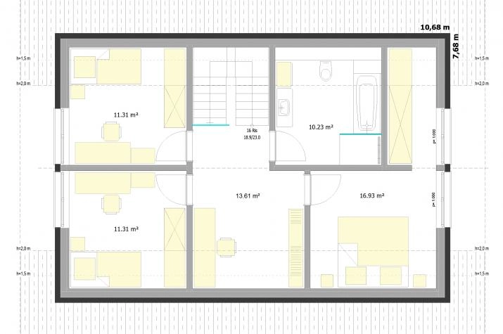 Grundriss Vita Prima 134, Dachgeschoß