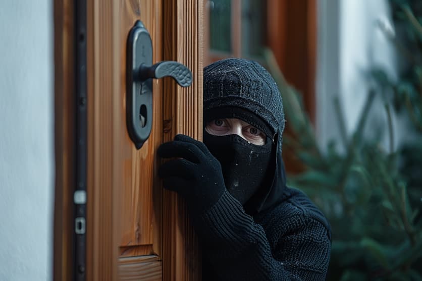 Einbruch durch einen Einbrecher