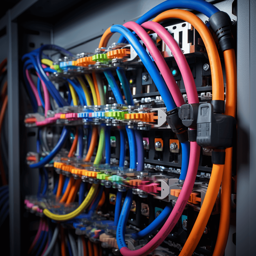 Netwerk und Elektrokabel f&uuml;r Neubau