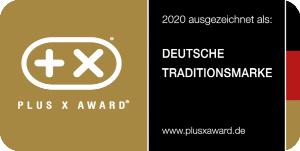 Plus X Award - Deutsche Traditionsmarke 2020