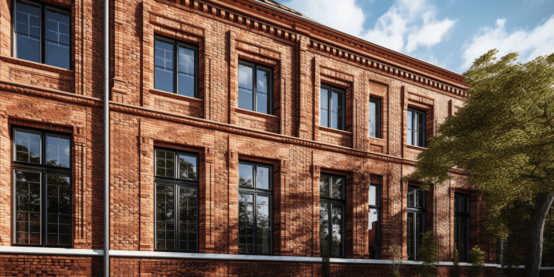 Klassische Klinkerfassade